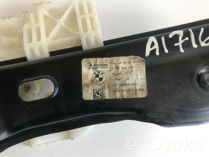 BMW 1 F20 F21 Motorino alzacristalli della portiera anteriore 7242556