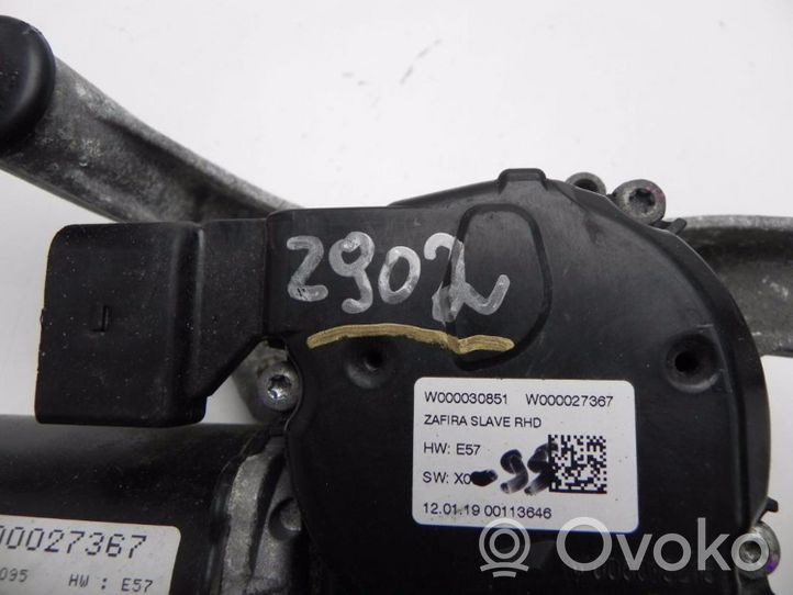 Vauxhall Zafira C Mechanizm wycieraczek szyby przedniej / czołowej W000027367