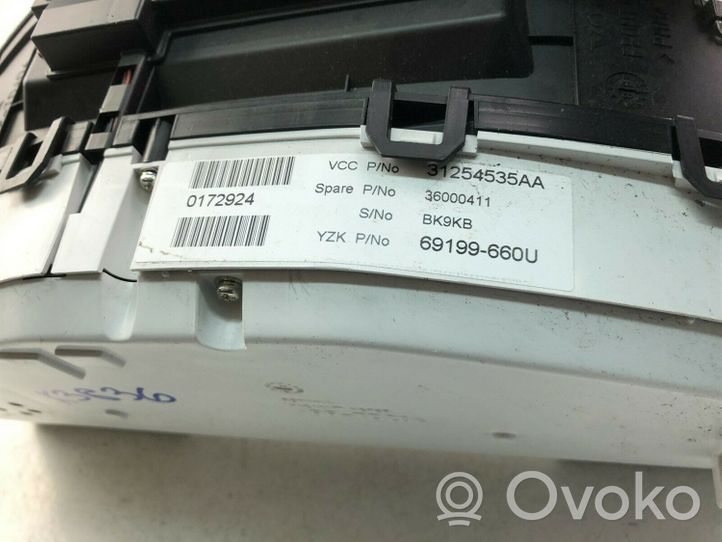 Volvo S80 Spidometras (prietaisų skydelis) 31254535AA