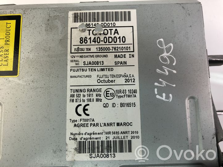 Toyota Yaris Audio HiFi garso valdymo blokas 861400D010