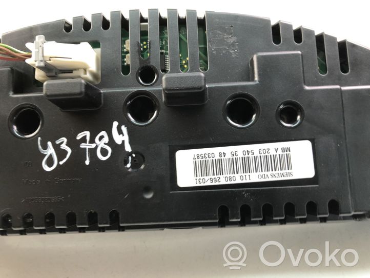 Mercedes-Benz C AMG W203 Speedometer (instrument cluster) A2035403548