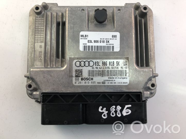 Audi A5 8T 8F Muut ohjainlaitteet/moduulit 03L906018SK