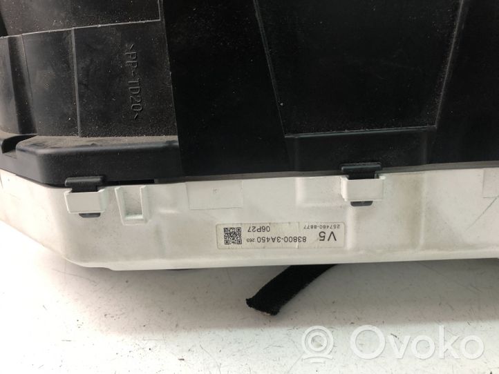 Lexus GS 250 350 300H 450H Tachimetro (quadro strumenti) 838003A450