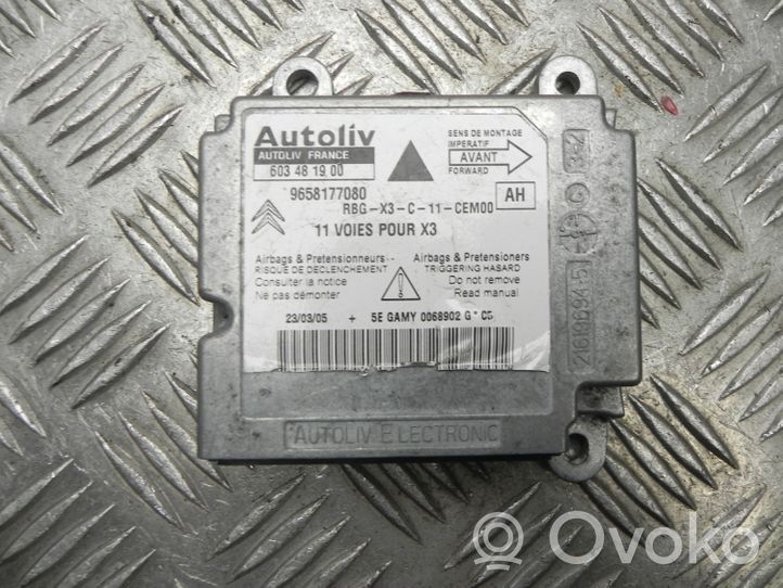 Citroen C5 Centralina/modulo airbag 9658177080