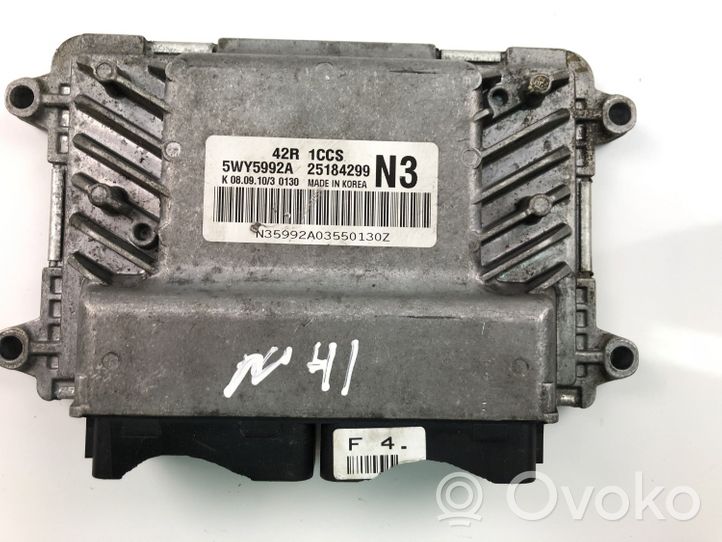 Chevrolet Aveo Sterownik / Moduł ECU 25184299