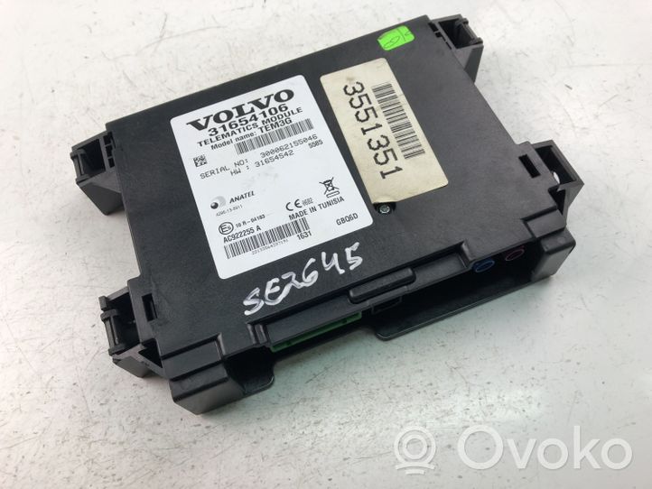 Volvo S60 Head unit multimedia control 31654106