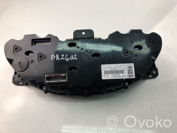 Audi A4 S4 B8 8K Tachimetro (quadro strumenti) 8K0920932D