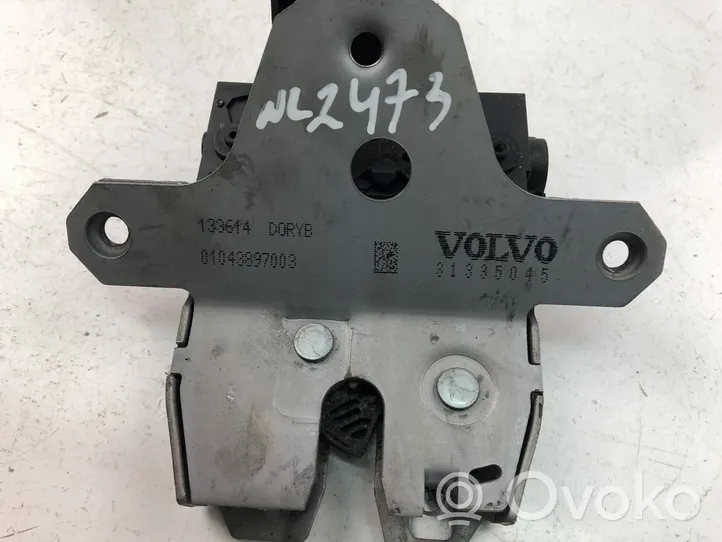 Volvo V60 Blocco/chiusura/serratura del portellone posteriore/bagagliaio 31335045