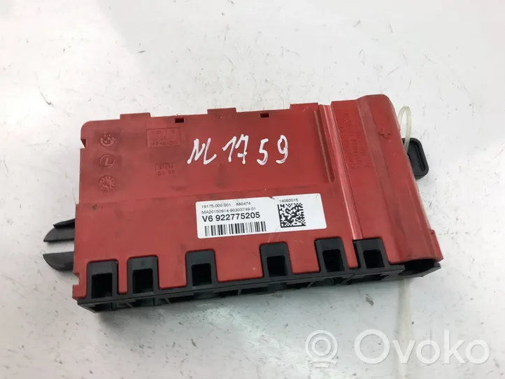 BMW 4 F32 F33 Relais de batterie fusible 922775205