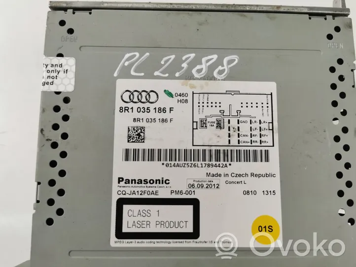 Audi A4 S4 B8 8K Panel / Radioodtwarzacz CD/DVD/GPS 8R1035186F