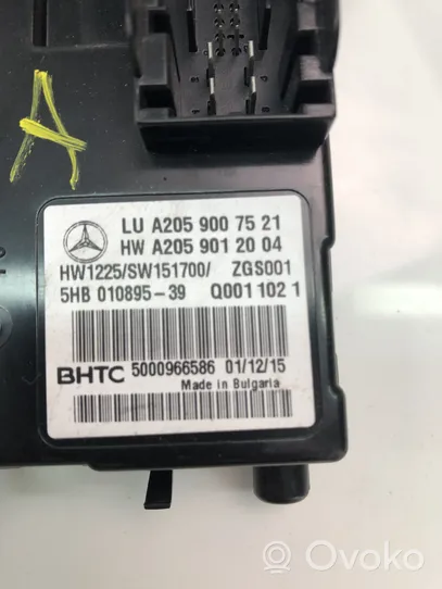 Mercedes-Benz C AMG W205 Centralina del climatizzatore A2059007521