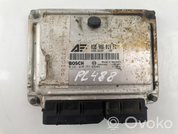 Volkswagen Sharan Engine control unit/module 038906019FC