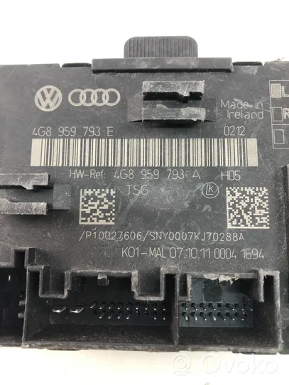 Audi A6 S6 C7 4G Centralina/modulo portiere 4G8959793E