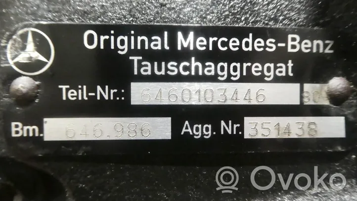 Mercedes-Benz Sprinter W906 Motore 646986