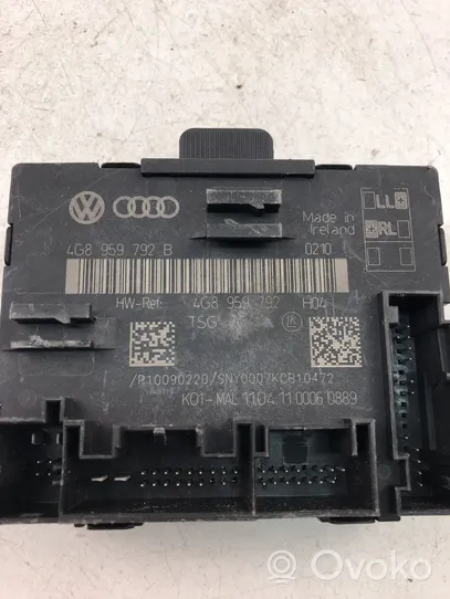 Audi A7 S7 4G Oven ohjainlaite/moduuli 4G8959792B