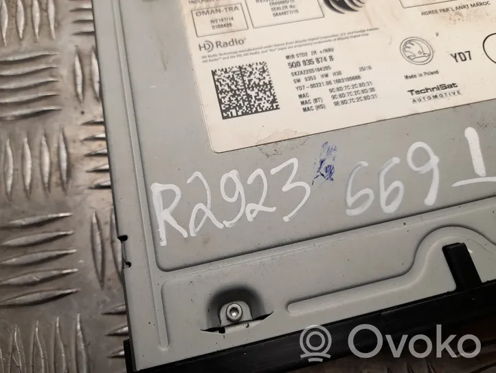 Skoda Octavia Mk3 (5E) Panel / Radioodtwarzacz CD/DVD/GPS 5E0919605J