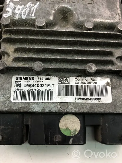 Citroen C3 Sterownik / Moduł ECU 9643455080