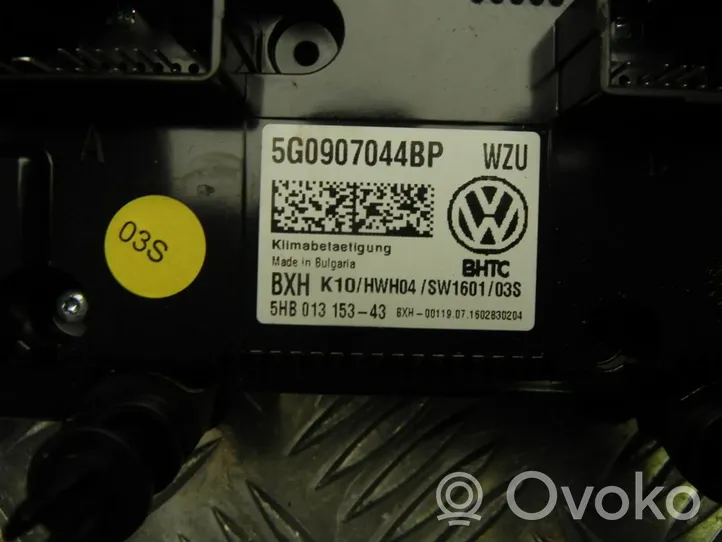 Volkswagen Golf VII Ilmastoinnin ohjainlaite 5G0907044BP