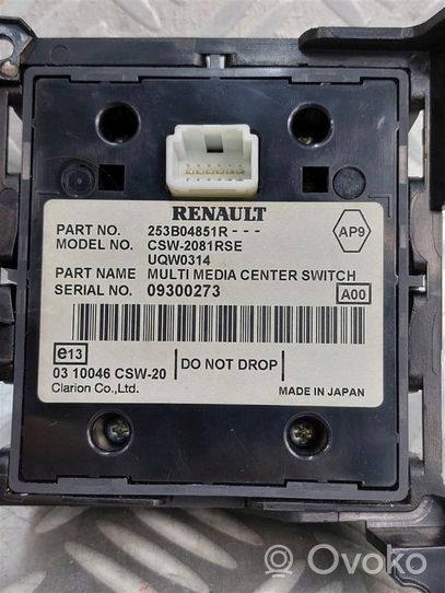 Renault Koleos II Pääyksikkö multimedian ohjaus 253B04851R