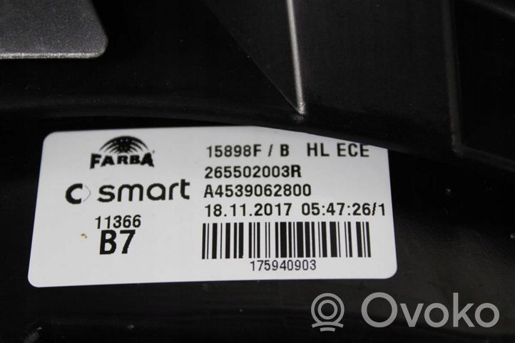 Smart ForTwo III C453 Galinis žibintas kėbule 265502003R