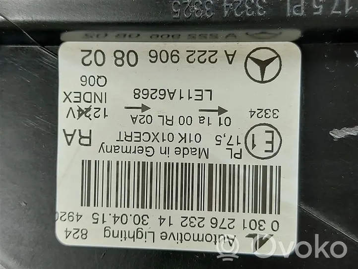 Mercedes-Benz S W222 Lampa przednia A2229060802