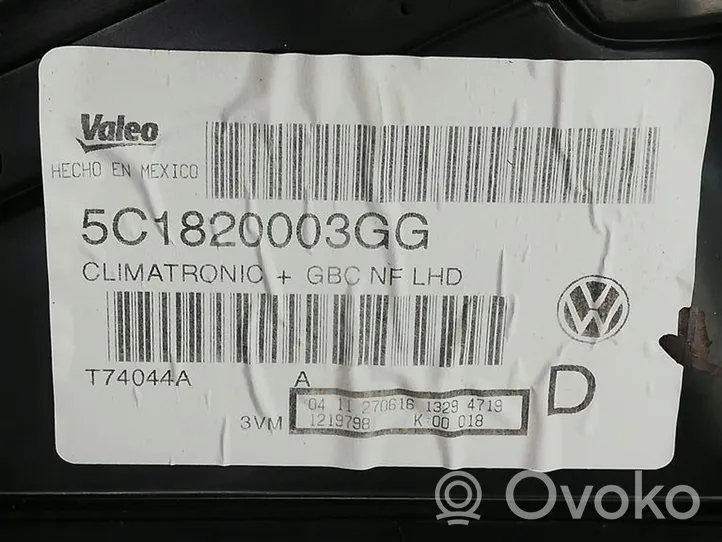 Volkswagen Jetta VI Scatola climatizzatore riscaldamento abitacolo assemblata 5C1820003GG