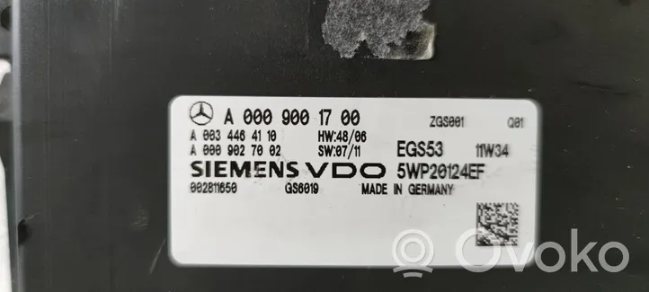 Mercedes-Benz Vito Viano W639 Pavarų dėžės valdymo blokas A0009001700