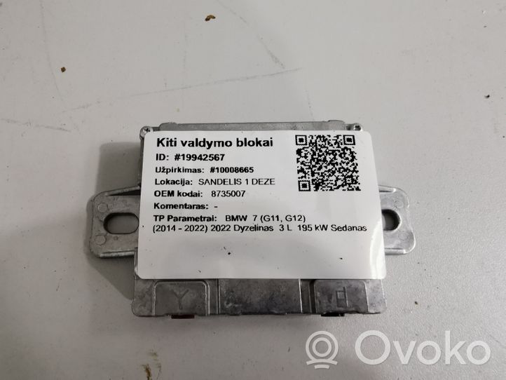 BMW 7 G11 G12 Inne wyposażenie elektryczne 8735007