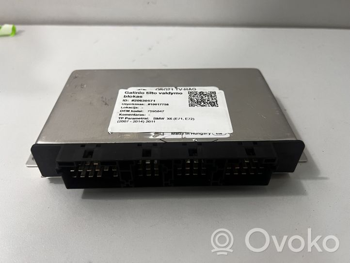 BMW X6 E71 Centralina/modulo ECU ripartitore di coppia 7595847