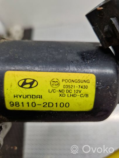 Hyundai Elantra Moteur d'essuie-glace 981102D100