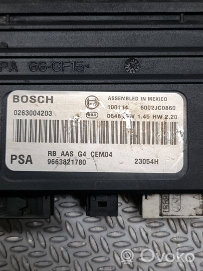 Citroen C4 Grand Picasso Sterownik / Moduł parkowania PDC 9663821780