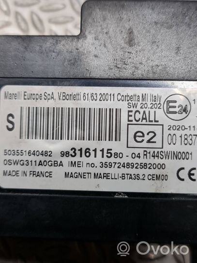 Peugeot 5008 II Moduł / Sterownik Bluetooth 9831611580