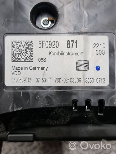 Seat Leon (5F) Nopeusmittari (mittaristo) 5F0920871