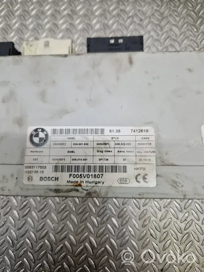 BMW 2 F46 Bagāžnieka pārsega vadības bloks 7412610