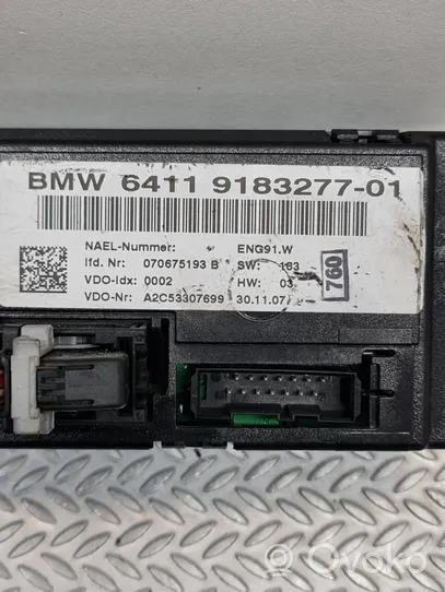 BMW 3 E90 E91 Unité de contrôle climatique 9183277