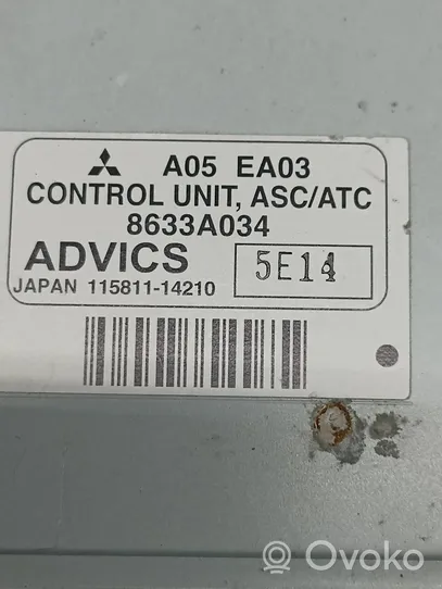 Mitsubishi Pajero Aktiivijousituksen ohjainlaite (ESP) 8633A034
