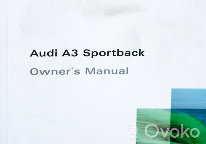 Audi A3 S3 8P Vartotojo instrukcija NER