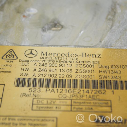 Mercedes-Benz A W176 Panel / Radioodtwarzacz CD/DVD/GPS A2469011305