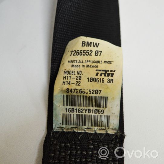 BMW X4 F26 Cintura di sicurezza posteriore 7266552