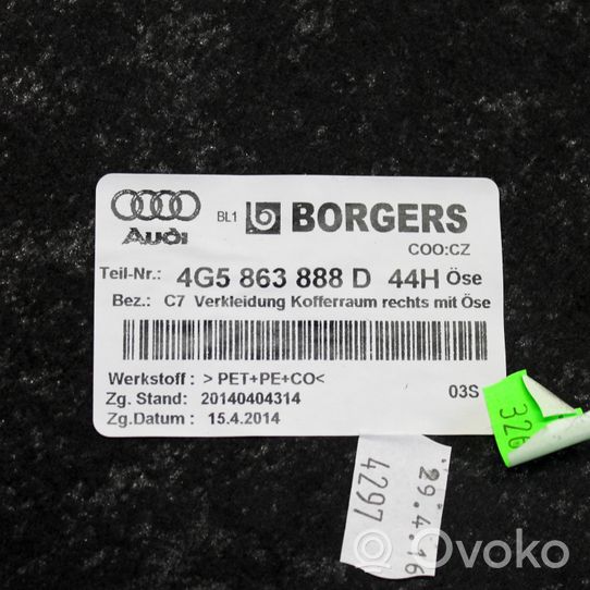 Audi A6 C7 Šoninis apdailos skydas 4G5863888D