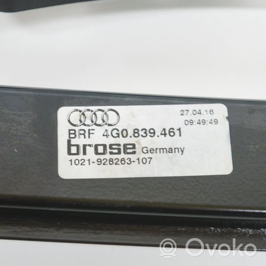 Audi A6 C7 El. Lango pakėlimo mechanizmo komplektas 4G0839461