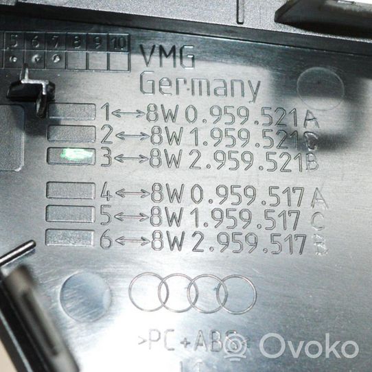Audi A4 S4 B9 Maniglia interna per portiera anteriore 8W0959521A
