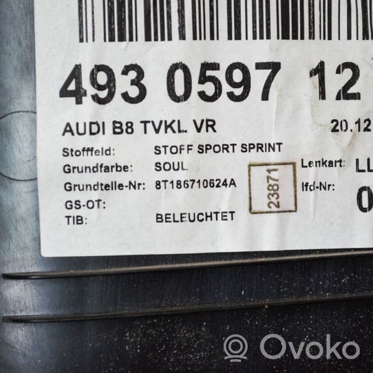 Audi A5 8T 8F Garniture de panneau carte de porte avant 8T1867106