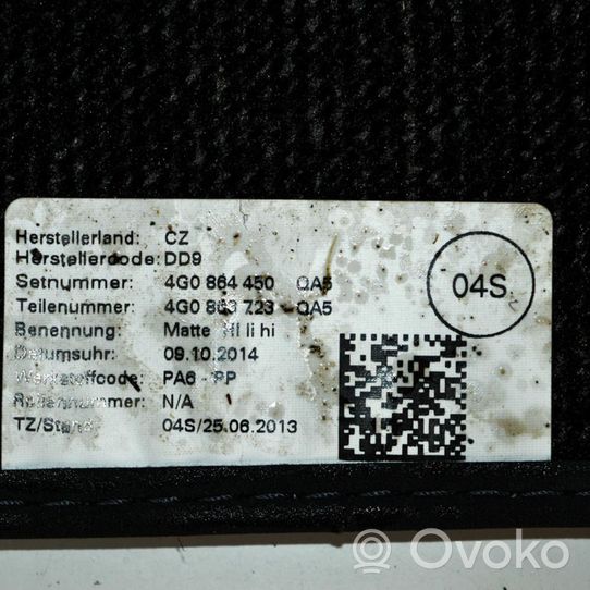 Audi A7 S7 4G Kilimėlių komplektas 4G08644504G2863691