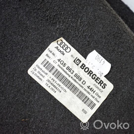 Audi A6 C7 Boczek / Tapicerka / bagażnika 4G5863888D