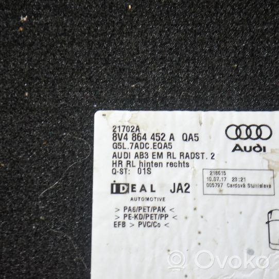 Audi A3 S3 8V Auton lattiamattosarja 8V4864451A
