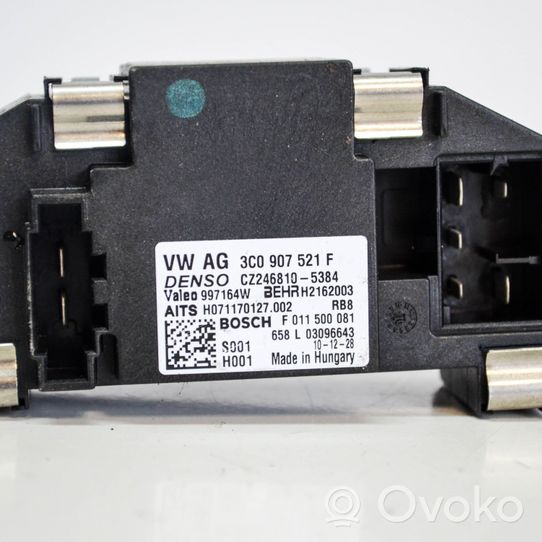 Volkswagen PASSAT B7 Résistance moteur de ventilateur de chauffage 3C0907521F