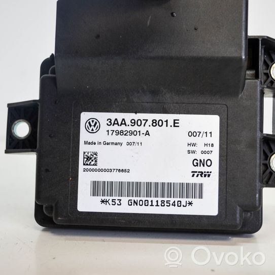 Volkswagen PASSAT B7 Unité de contrôle, module EMF frein arrière 3AA907801E