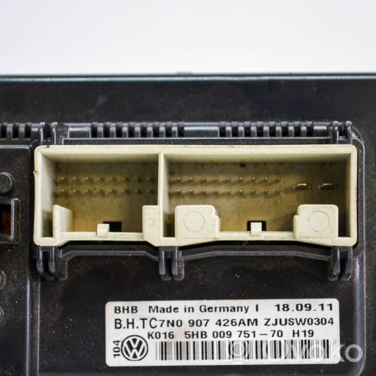 Volkswagen PASSAT B7 Przełącznik / Włącznik nawiewu dmuchawy 7N0907426AM