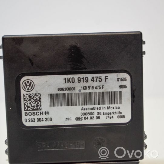 Volkswagen Eos Pysäköintitutkan (PCD) ohjainlaite/moduuli 1K0919475F